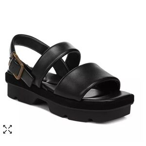 NWOT Vince Bowie Square Toe Platform Sandals